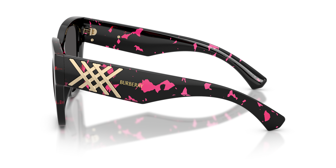 Burberry BE4489U 412687 Fucsia Havana / Gris oscuro vista 3