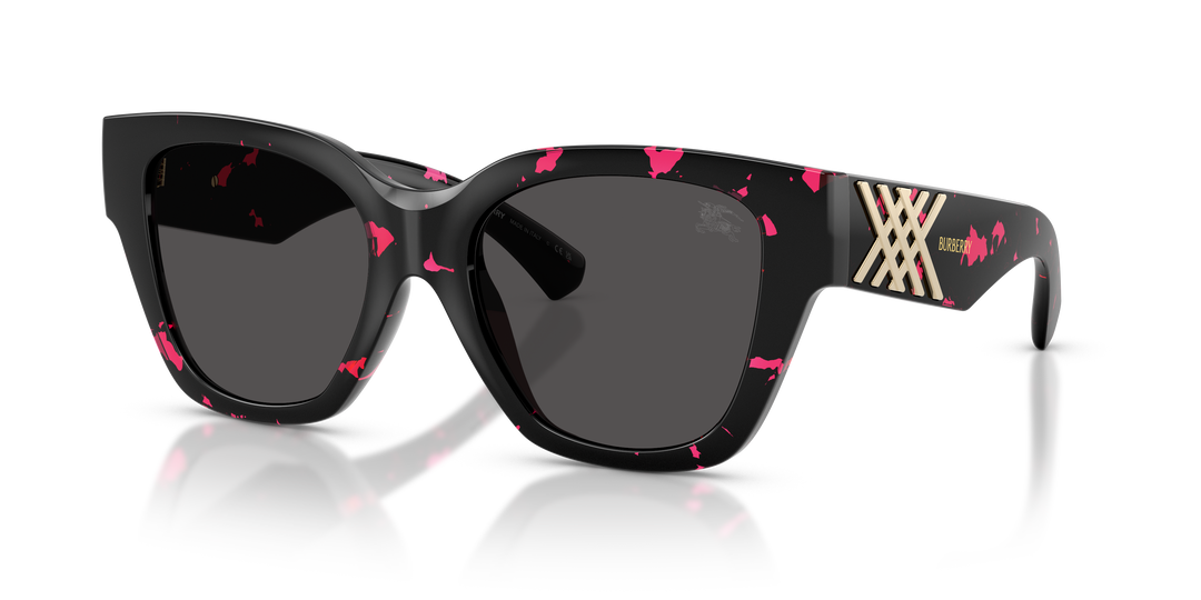 Burberry BE4489U 412687 Fucsia Havana / Gris oscuro vista 2
