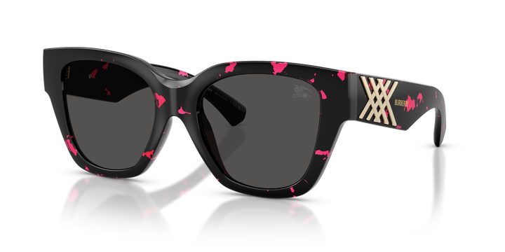 Burberry BE4489U 412687 Fucsia Havana / Gris oscuro vista 2
