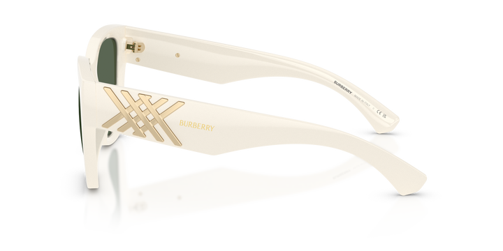 Burberry BE4489U 421871 Blanco / Verde oscuro vista 3