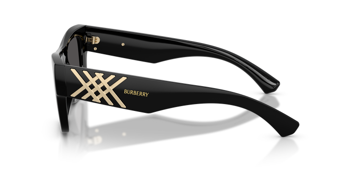 Burberry BE4490U 300187 Negro / Gris oscuro vista 3