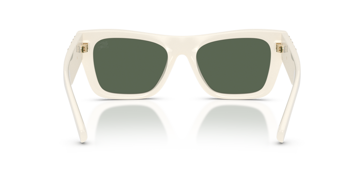 Burberry BE4490U 421871 Blanco / Verde oscuro vista 4