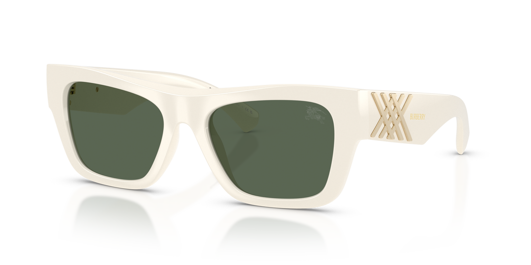 Burberry BE4490U 421871 Blanco / Verde oscuro vista 2