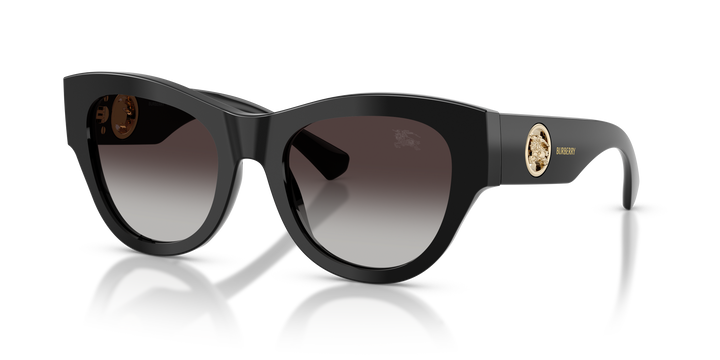 Burberry BE4491 30018G Negro / Gris degradé vista 2