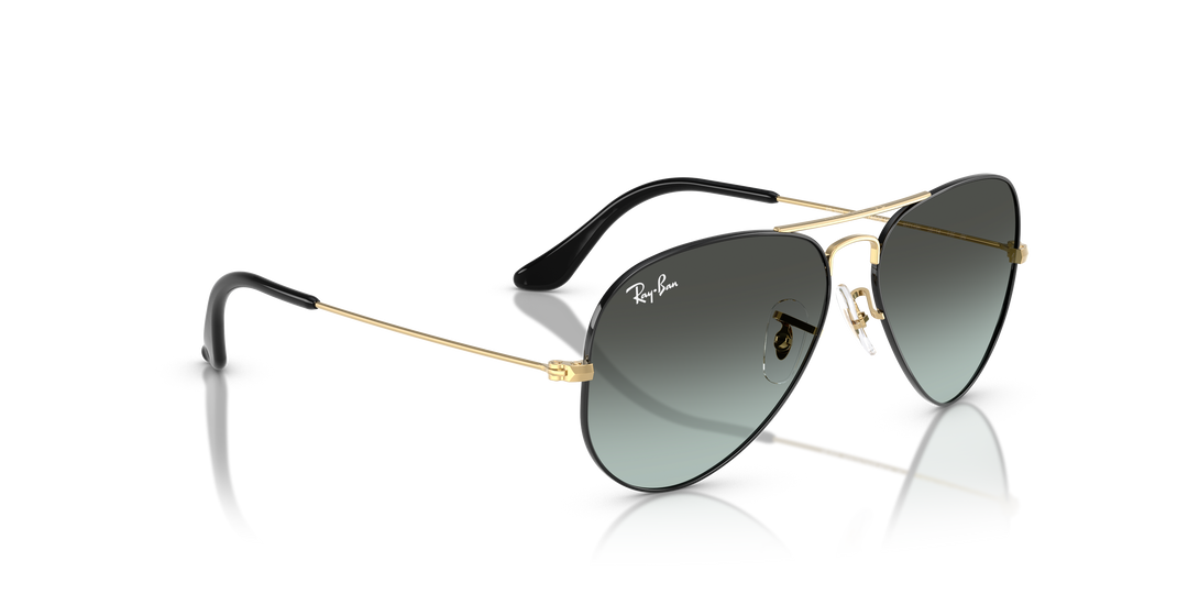 reval-myl-photo:RB3025_9271GK:0rb3025_9271gk_p21_shad_al2 #color_negro-sobre-arista-negro-degradado-en-azul-vintage