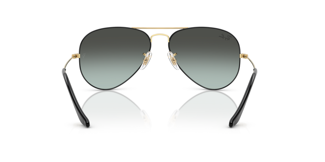 reval-myl-photo:RB3025_9271GK:0rb3025_9271gk_p21_shad_bk #color_negro-sobre-arista-negro-degradado-en-azul-vintage