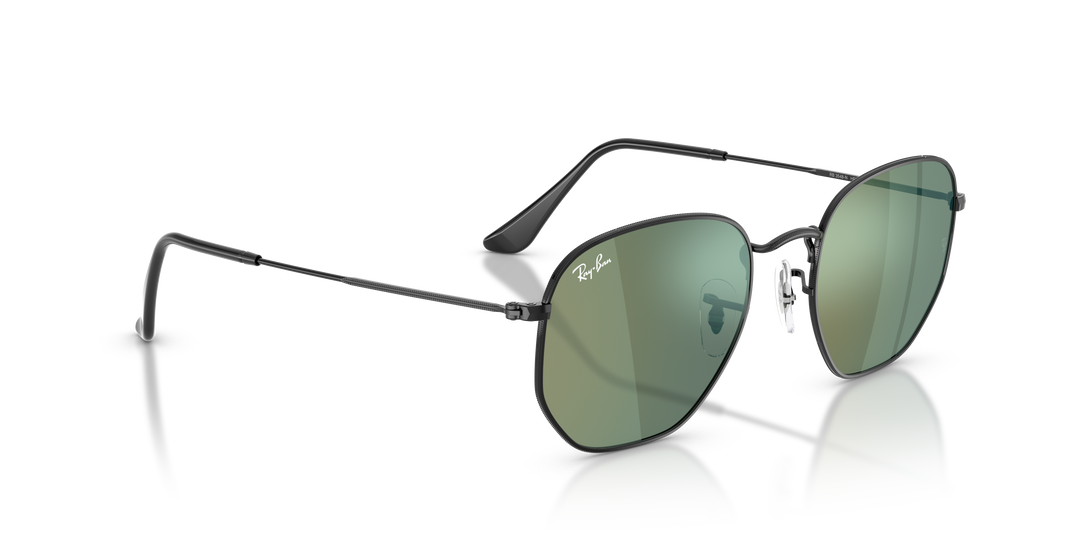 Ray-Ban Hexagonal RB3548N Negro / Azul 002/68 4