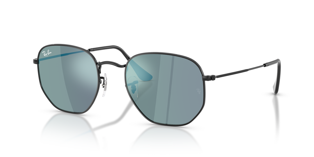 Ray-Ban Hexagonal RB3548N Negro / Azul 002/8O 1