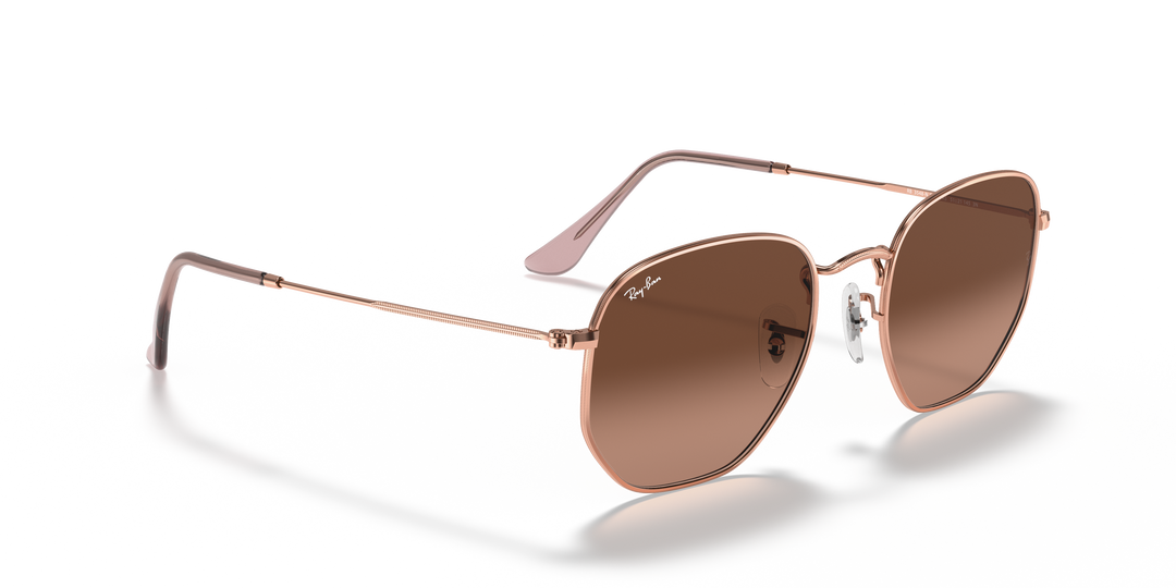 Ray-Ban Hexagonal RB3548N Cobre / Marrón degradé 4