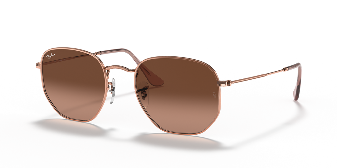 Ray-Ban Hexagonal RB3548N Cobre / Marrón degradé 1