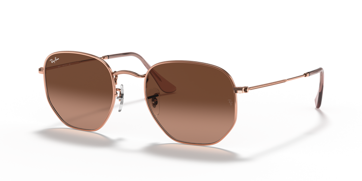 Ray-Ban Hexagonal RB3548N Cobre / Marrón degradé 1