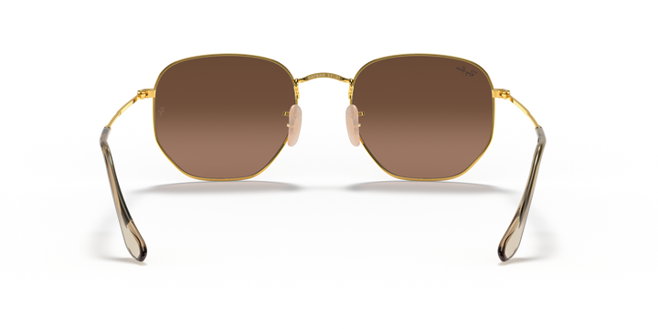 Ray-Ban Hexagonal RB3548N Dorado / Marrón 3