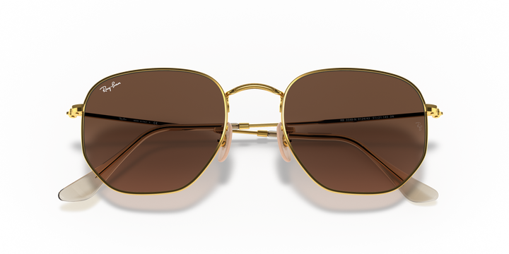 Ray-Ban Hexagonal RB3548N Dorado / Marrón 6