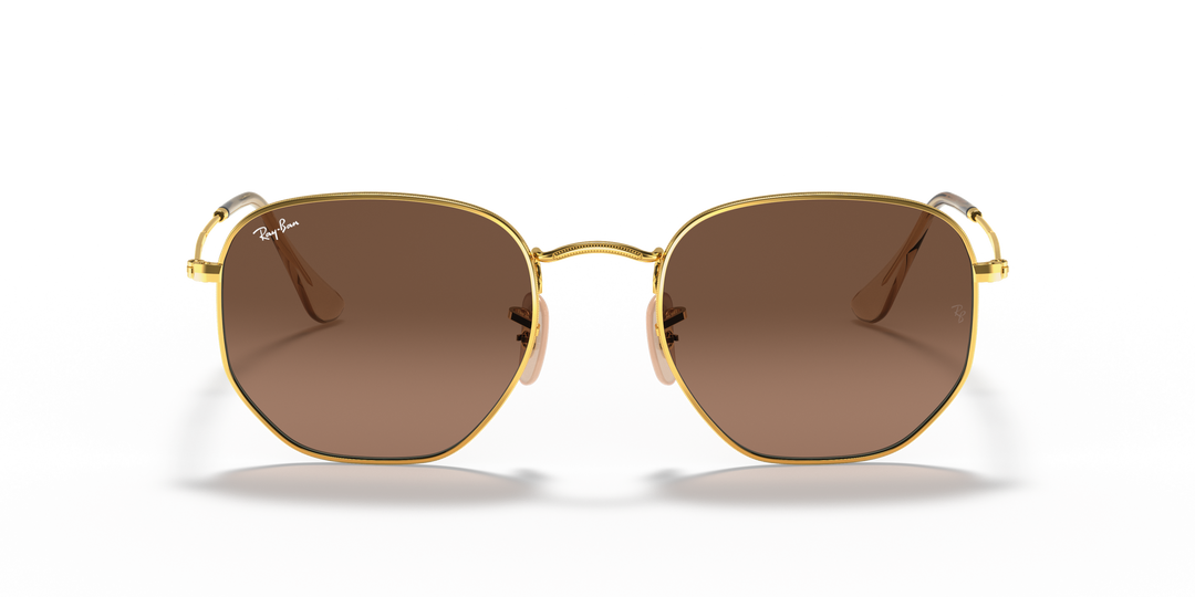 Ray-Ban Hexagonal RB3548N Dorado / Marrón 5