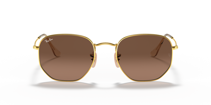 Ray-Ban Hexagonal RB3548N Dorado / Marrón 5