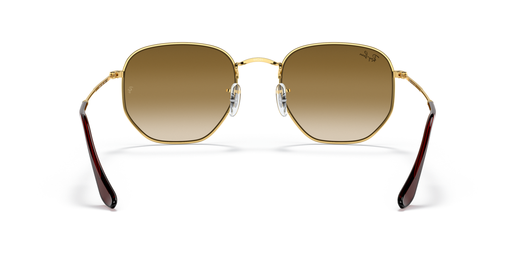 Ray-Ban Hexagonal RB3548N Marrón claro degradé 3