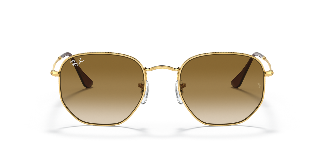Ray-Ban Hexagonal RB3548N Marrón claro degradé 5