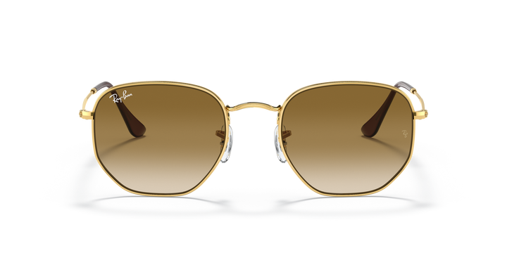 Ray-Ban Hexagonal RB3548N Marrón claro degradé 5