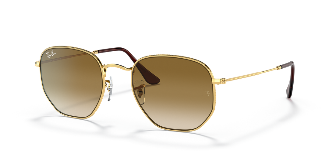 Ray-Ban Hexagonal RB3548N Marrón claro degradé 1