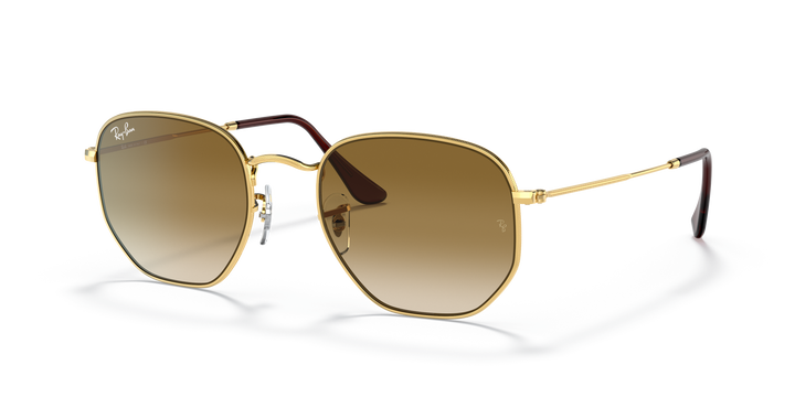 Ray-Ban Hexagonal RB3548N Marrón claro degradé 1