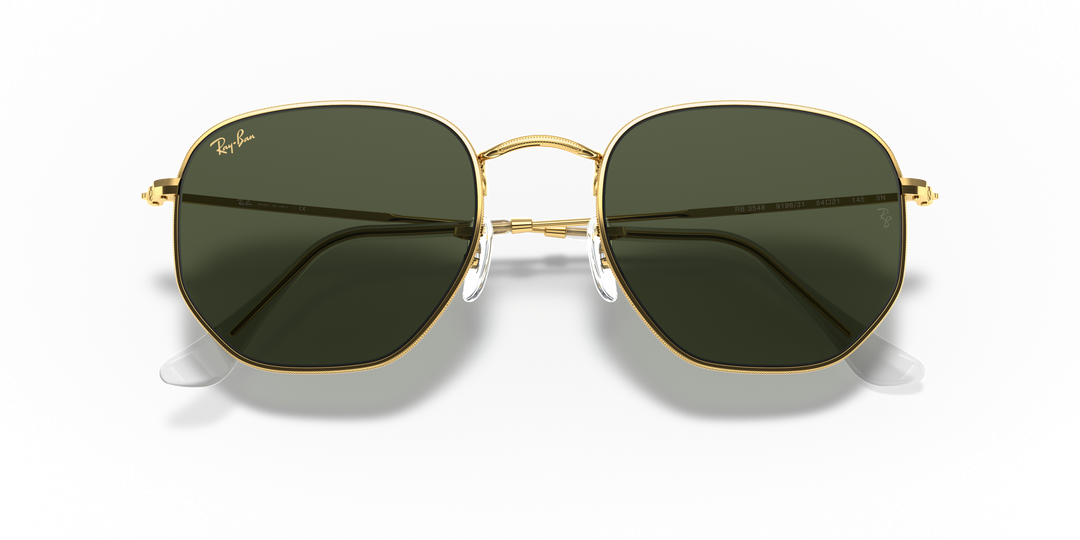 Ray-Ban Hexagonal RB3548N Dorado / Verde G-15 6