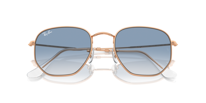 Ray-Ban Hexagonal RB3548N Oro rosa / Transparente azul 6