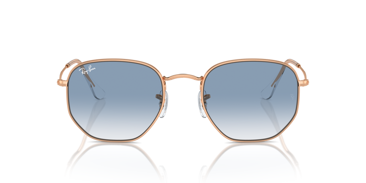 Ray-Ban Hexagonal RB3548N Oro rosa / Transparente azul 5