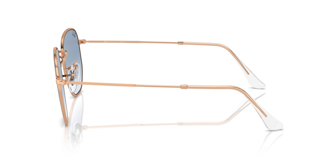Ray-Ban Hexagonal RB3548N Oro rosa / Transparente azul 2