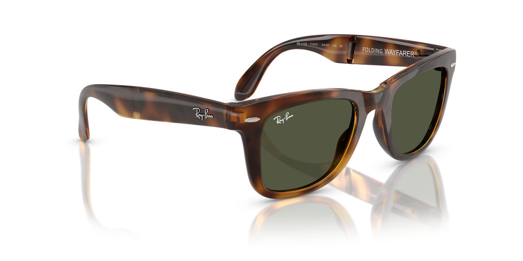 Ray Ban RB4105 Havana / Verde vista 4