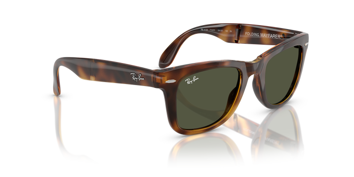 Ray Ban RB4105 Havana / Verde vista 4