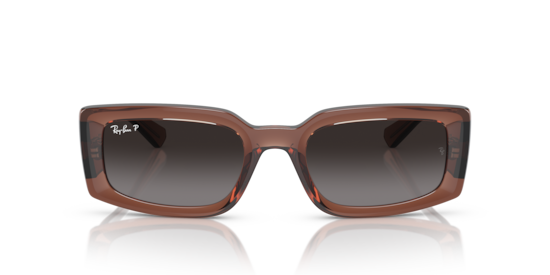 Ray-Ban Kiliane Rb4395 6678T3 Marrón Traslúcido / Gris Polarizado vista 3