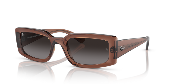 Ray-Ban Kiliane Rb4395 6678T3 Marrón Traslúcido / Gris Polarizado vista 2