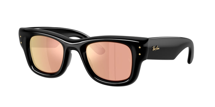 RAY BAN WAYFARER PUFFER RB4940 50mm / Negro / Dark Marrón/Rose Dorado
