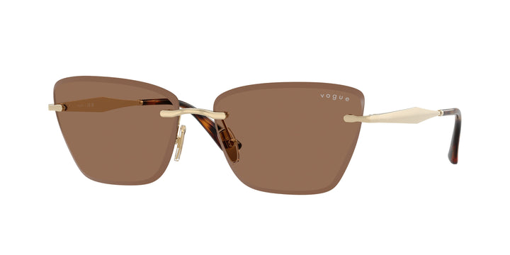 Vogue Vo4332S 848/73 Dorado Pálido / Marrón Oscuro