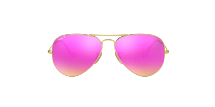 RAY BAN RB3025 112/4Q AVIATOR LARGE METAL ROSA