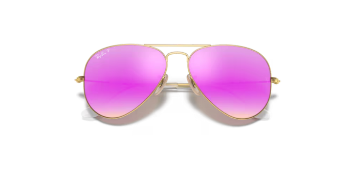RAY BAN RB3025 112/4Q AVIATOR LARGE METAL ROSA
