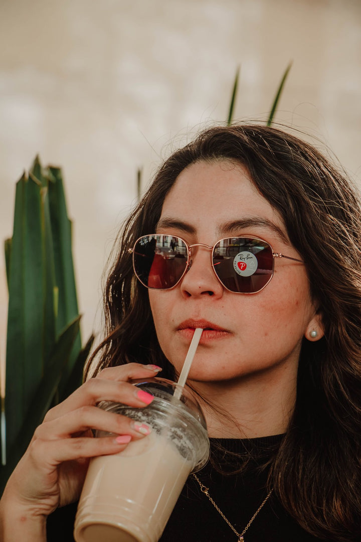 Foto real Reval - RAY BAN HEXAGONAL POLARIZADO RB3548N - RB3548N polarizado rosa vino - _MG_4299.jpg