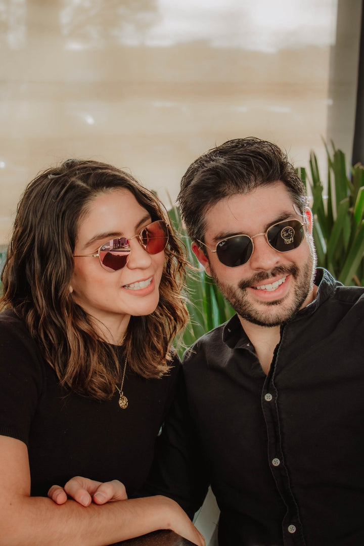 Foto real Reval - RAY BAN HEXAGONAL RB3548N - RB3548n Rosa espejo Hexagonal - _MG_4310.jpg