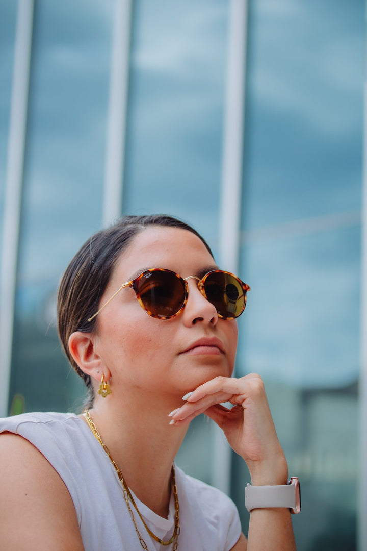 Foto real Reval - RAY BAN ROUND RB2447 - Round fleck cafe rb2447  - _MG_5238.jpg