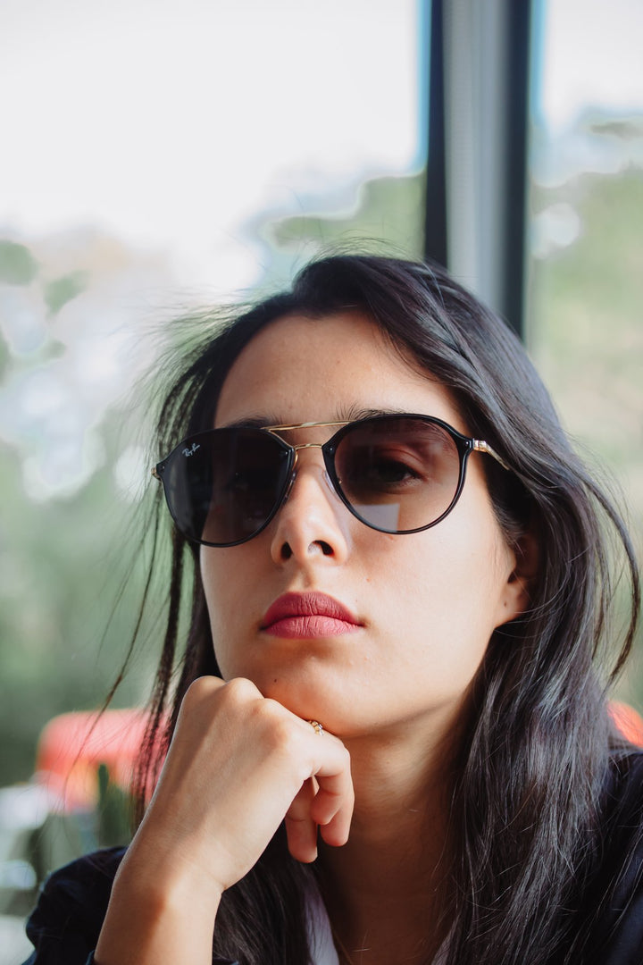 Foto real Reval - RAY BAN BLAZE DOUBLE BRIDGE RB4292N - Blaze double bridge Rb4292 negro dorado - _MG_5476.jpg