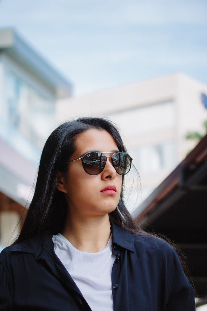 Foto real Reval - RAY BAN BLAZE DOUBLE BRIDGE RB4292N - Blaze double bridge Rb4292 negro dorado - _MG_5486.jpg