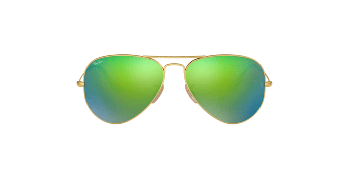 RAY BAN RB3025 AVIATOR LARGE METAL VERDE ESPEJO