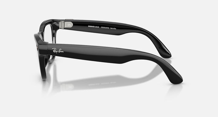 Ray-Ban Meta Skyler Gen 2 RW4014 601/1M 52 Negro Brillante Transitions Verde Grafito - vista lateral