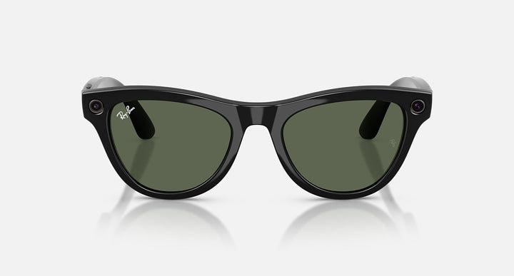 Ray-Ban Meta Skyler Gen 2 RW4014 601/71 52 Negro Brillante Verde G-15 - vista frontal