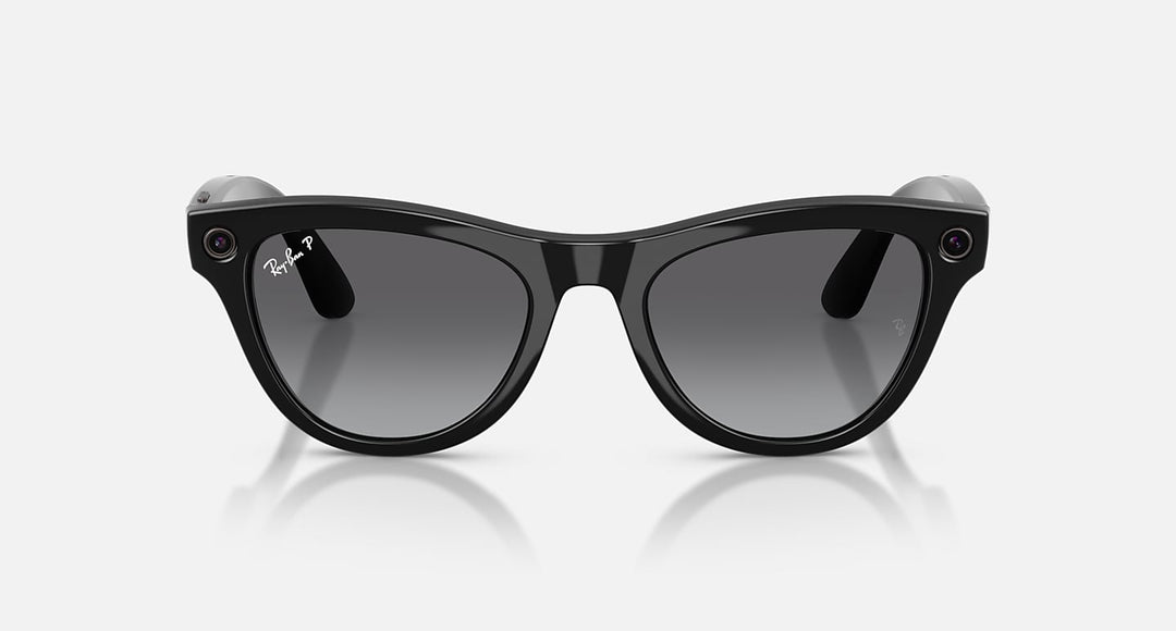 Ray-Ban Meta Skyler Gen 2 RW4014 601/T3 52 Negro Brillante Grafito Degradado Polarizado - vista frontal