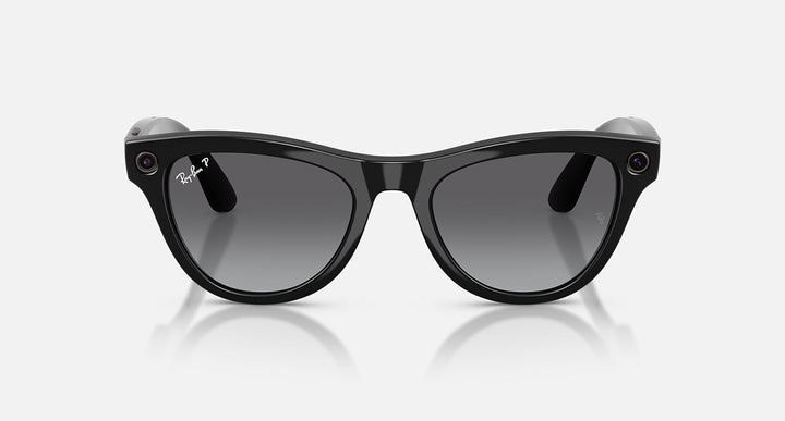 Ray-Ban Meta Skyler Gen 2 RW4014 601/T3 52 Negro Brillante Grafito Degradado Polarizado - vista frontal