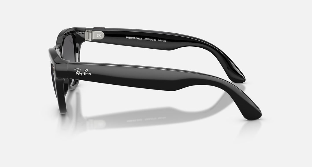Ray-Ban Meta Skyler Gen 2 RW4014 601/T3 52 Negro Brillante Grafito Degradado Polarizado - vista lateral