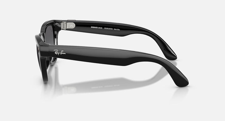 Ray-Ban Meta Skyler Gen 2 RW4014 601/T3 52 Negro Brillante Grafito Degradado Polarizado - vista lateral