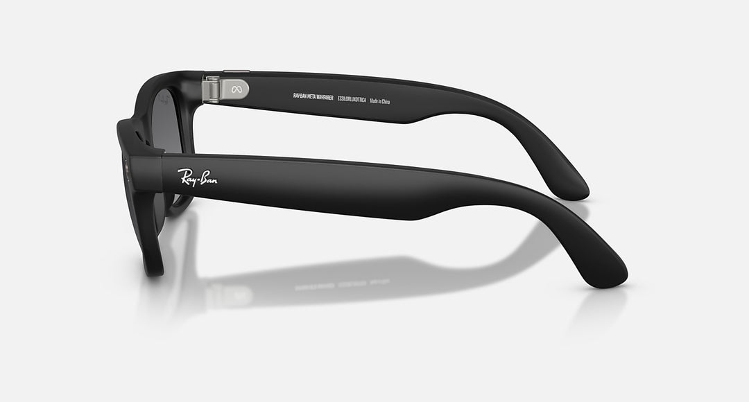 Ray-Ban Meta Wayfarer Gen 2 RW4012 601ST3 53 Negro Mate Grafito Degradado Polarizado - vista lateral