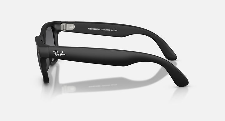 Ray-Ban Meta Wayfarer Gen 2 RW4012 601ST3 53 Negro Mate Grafito Degradado Polarizado - vista lateral